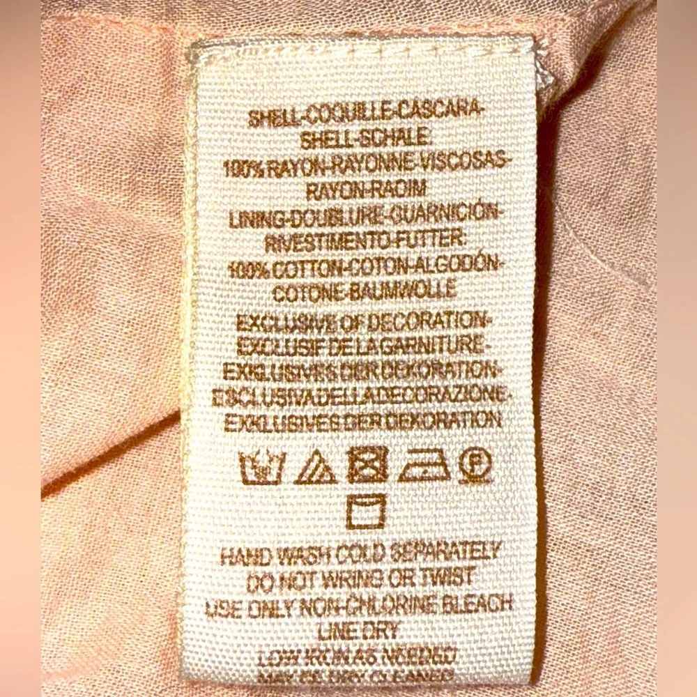 Free People Emma's Embroidered Mini Swing Boho Pink and White Dress, Small - Picture 8 of 8